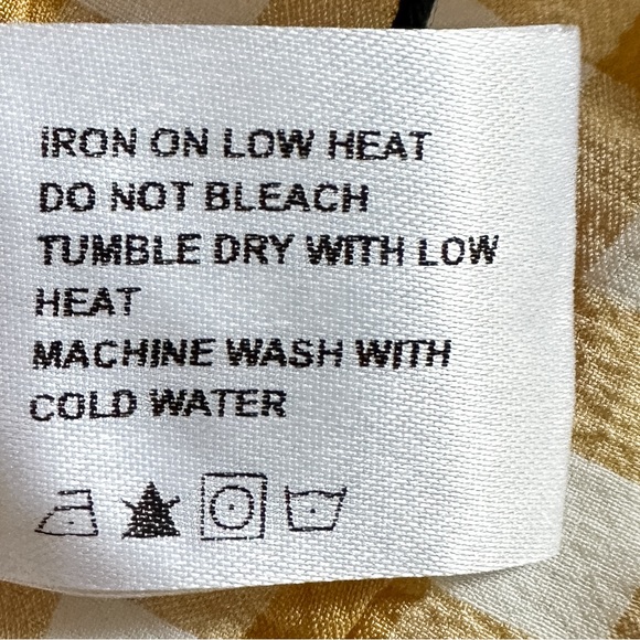 NWT•Cider•Yellow & White Gingham Mini Dress•Retro - Picture 10 of 12